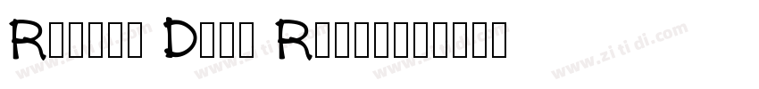 Rustty Dope Regular字体转换